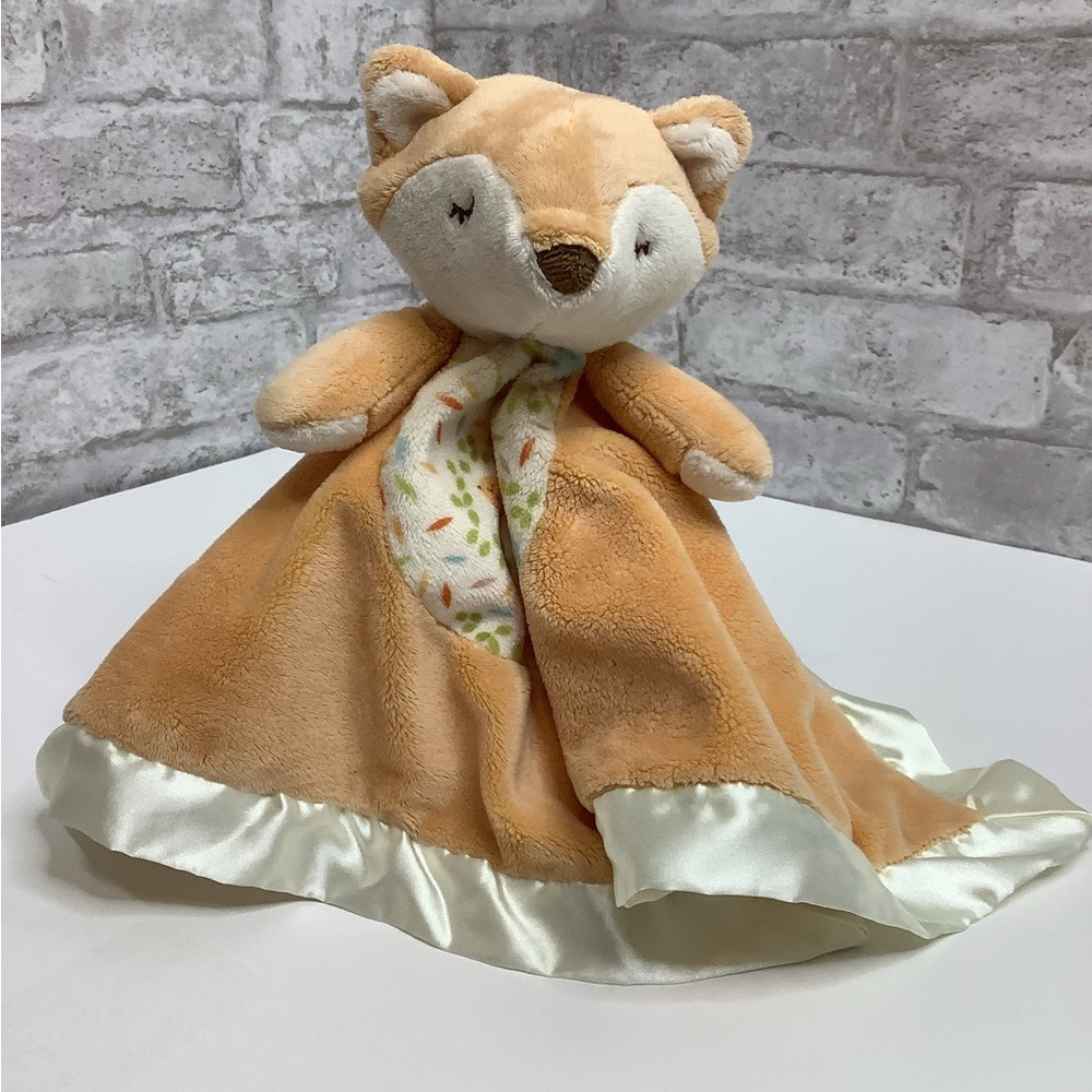 Douglas Baby Fox Lovey Security Blanket Plush Woodland Mushrooms Soft Lovie Rare